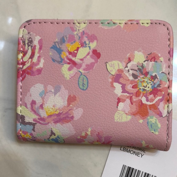 Betsey Johnson Luv Betsey Snap Card Wallet Pink Ditsy Floral Print NWT - Picture 7 of 13